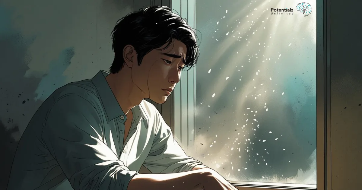 A person in grief