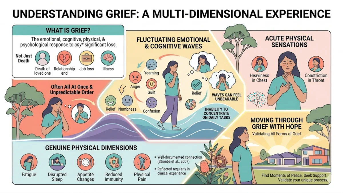 Grief is a natural response to loss — emotional, cognitive and physical dimensions of bereavement