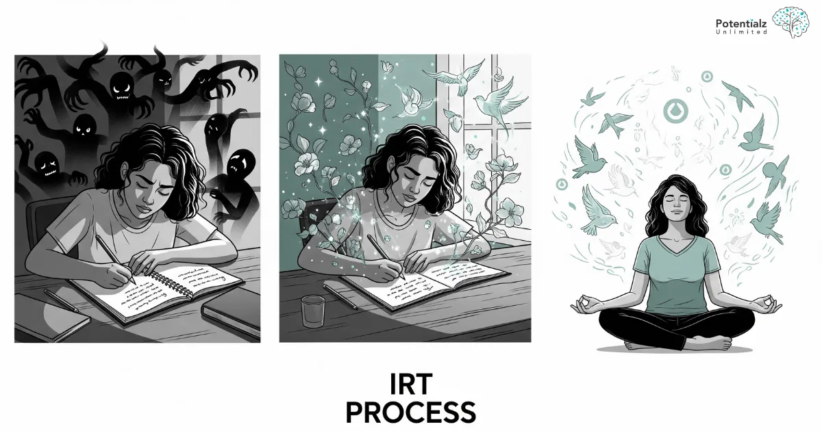 A creative visualization of the IRT Process.